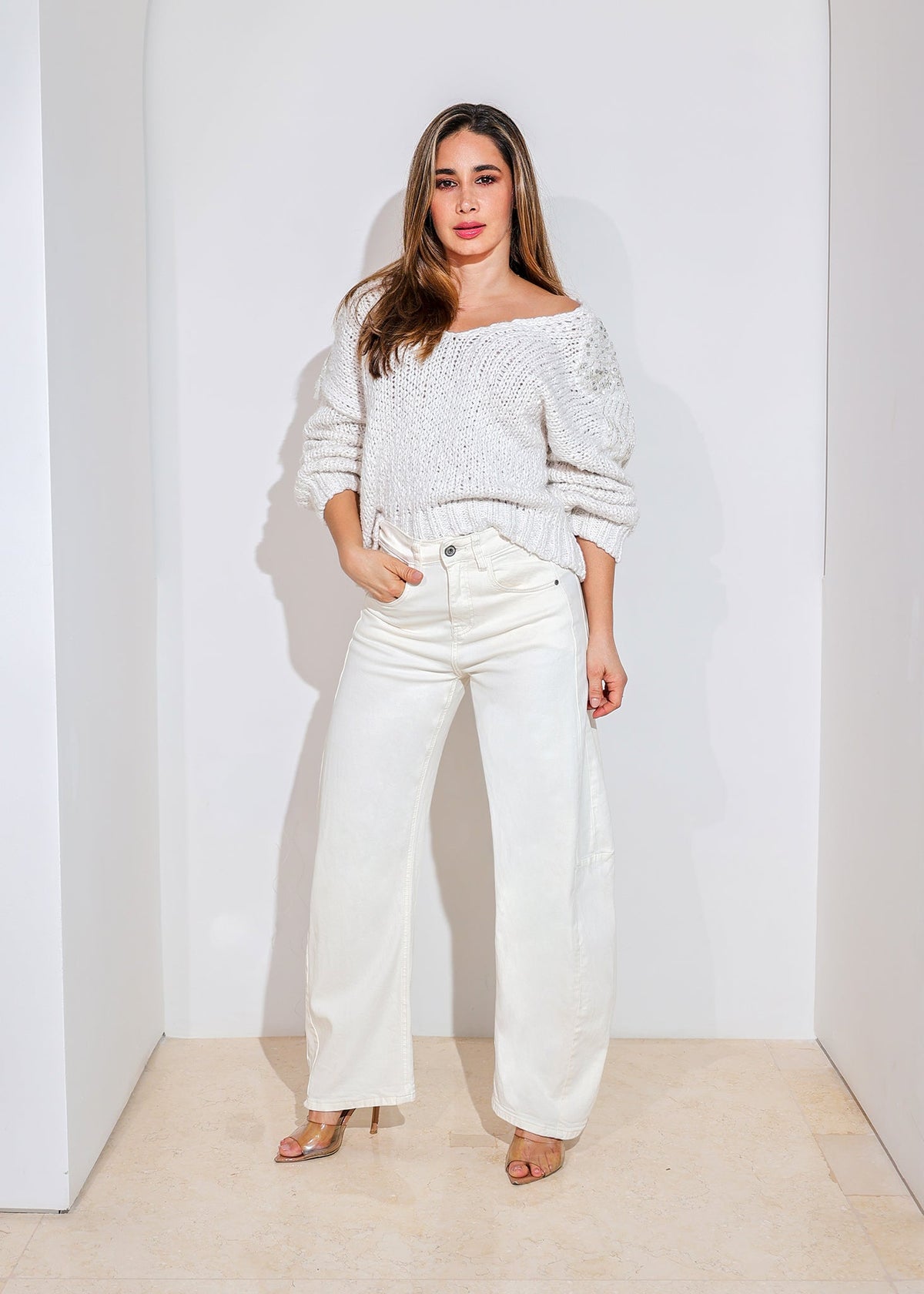 Calça Jeans Bruna White
