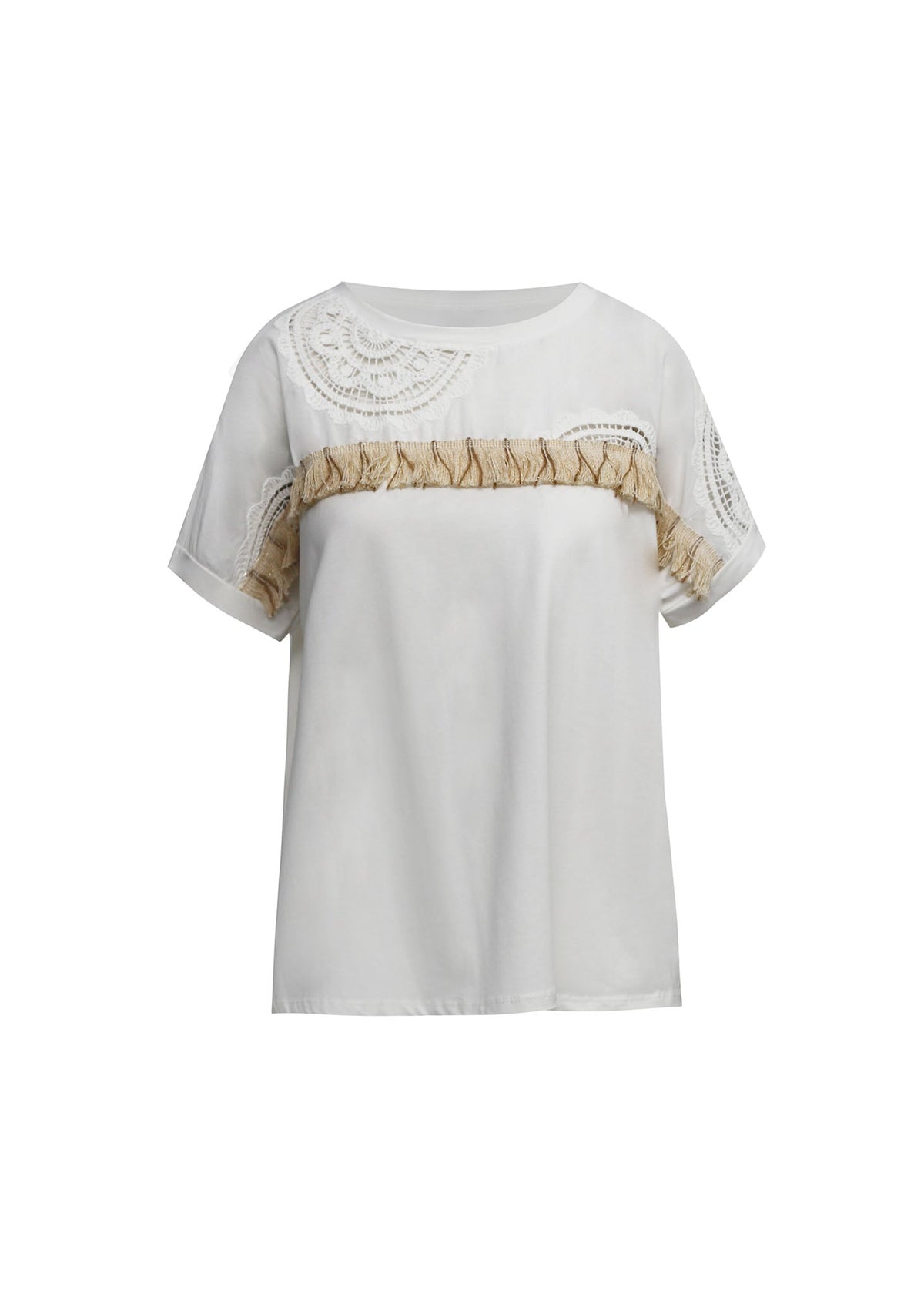 Blusa com detalhes em renda