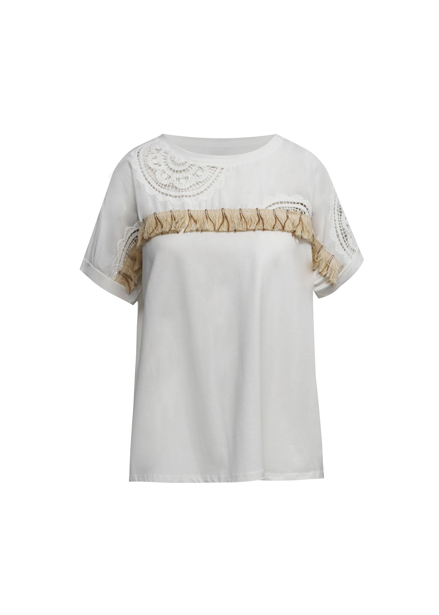 Blusa com detalhes em renda