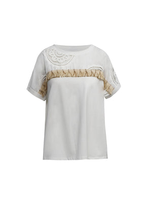 Blusa com detalhes em renda