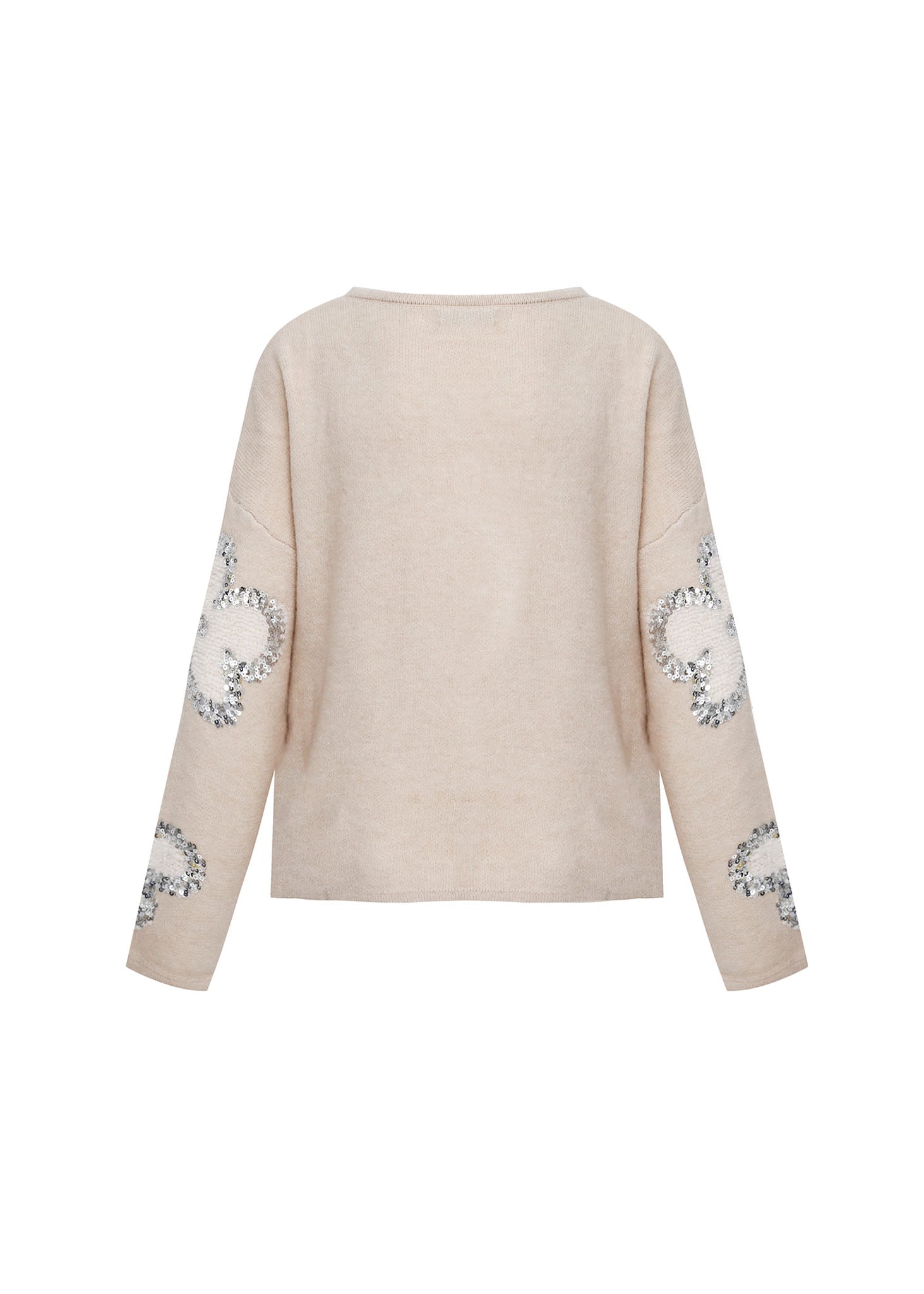 Conjunto Suéter Bordado com lantejoulas + saia