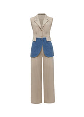 Conjunto de alfaiataria com colete