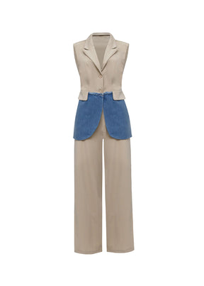 Conjunto de alfaiataria com colete