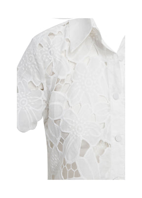 Conjunto em Renda Floral