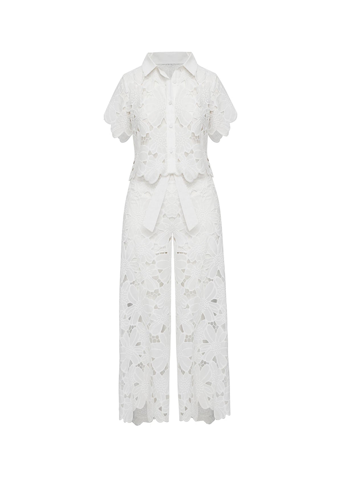 Conjunto em Renda Floral