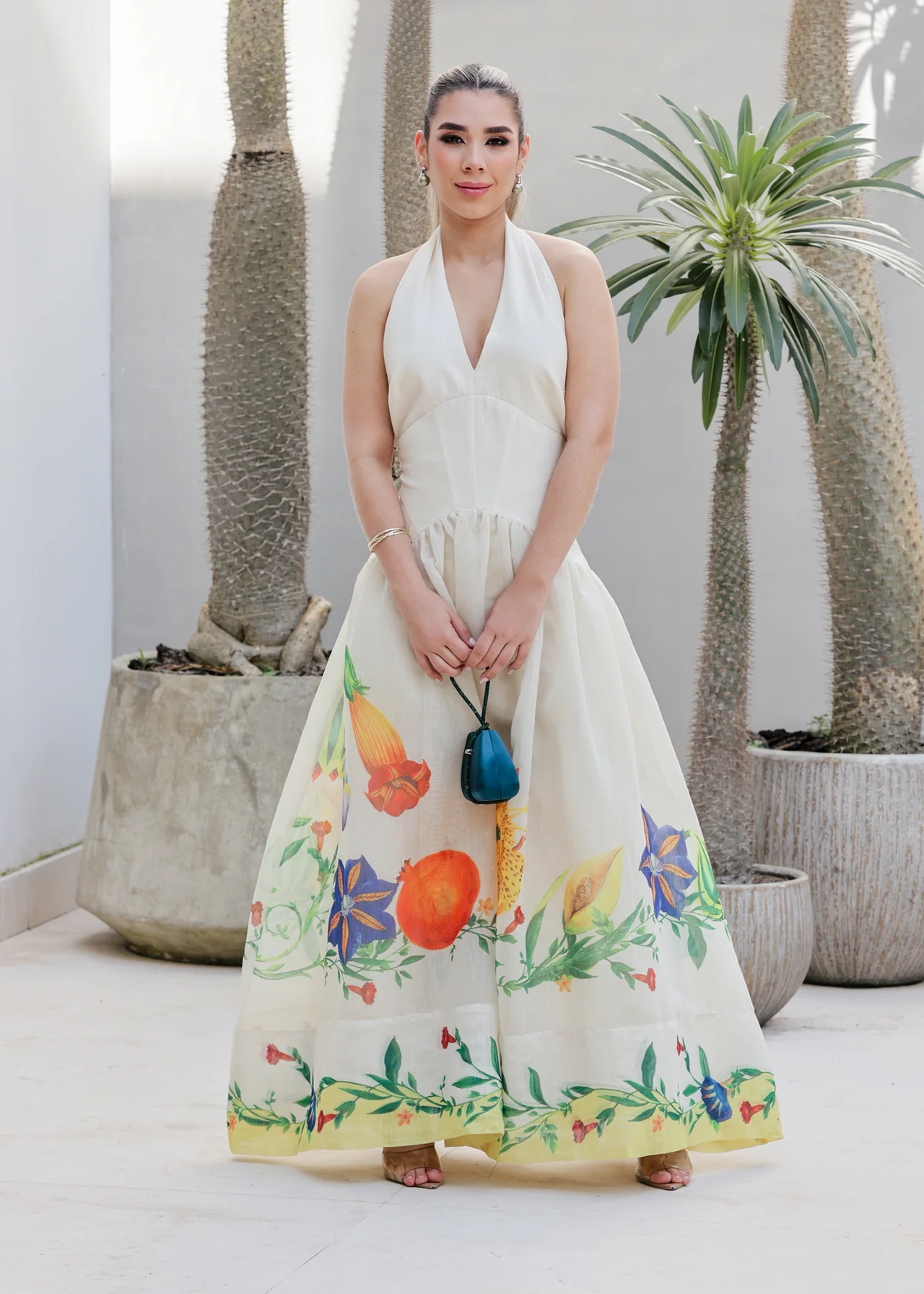 Vestido Estampado Tropical