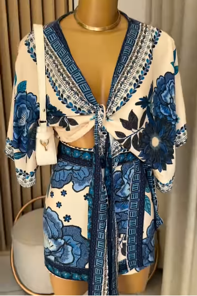 Conjunto Sissê Azul Serena
