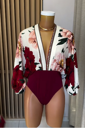 Conjunto Peônia - Body + Saia